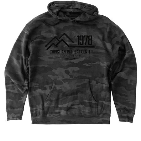 CRC Apparel, a Black Camo Heavyweight Camo Pullover Hoodie