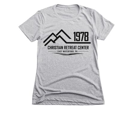 CRC Apparel, a Dark Heather Grey Women's Slim Fit Tee