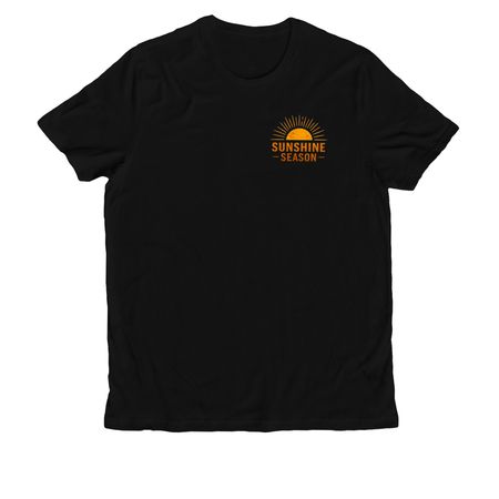 ET Sunshine Season T, a Deep Black Allmade Organic Cotton Unisex Tee