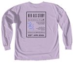 HAS26, a Orchid Comfort Colors Long Sleeve Tee (back-view)