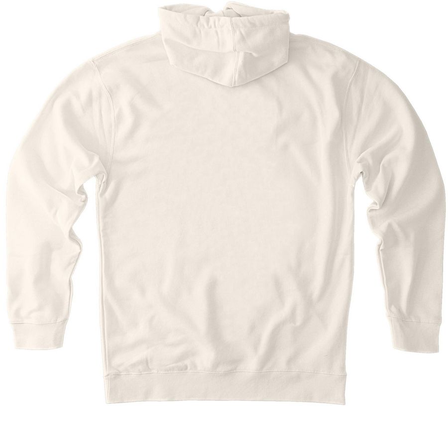 Ocean Therapy Tee, a Bone Heavyweight Pullover Hoodie (back-view)