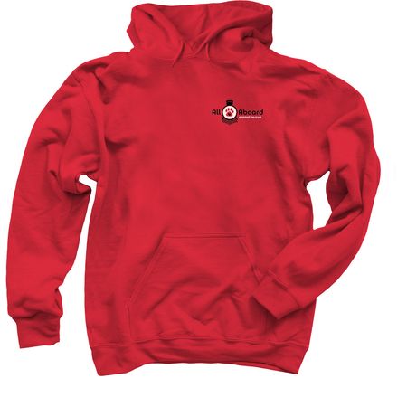 Saving Each other Sweatshirt - Red, a Red Pullover Hoodie