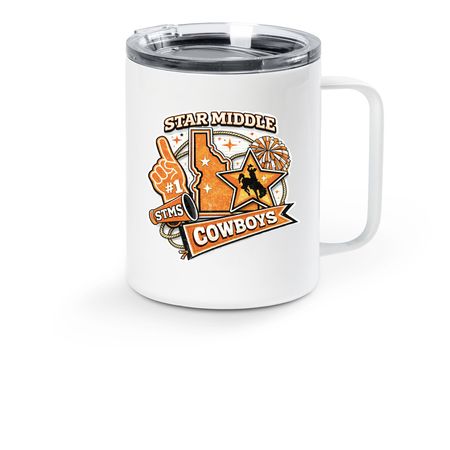 STMS Coffee Traveller&nbsp;, a White Stainless Steel Travel Mug