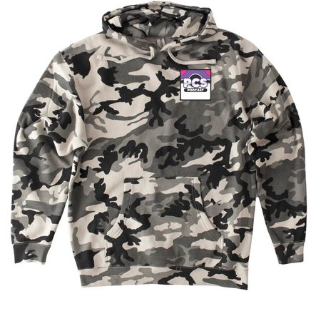 PCS Season 4, a Snow Camo Heavyweight Camo Pullover Hoodie
