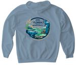 2026 FLTWS Spring Conference T-Shirts, a Stone Blue Gildan Softstyle Pullover Hoodie (back-view)