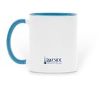 Blessing Life Mugs, a Light Blue Two-Tone Ceramic Mug (back-view)