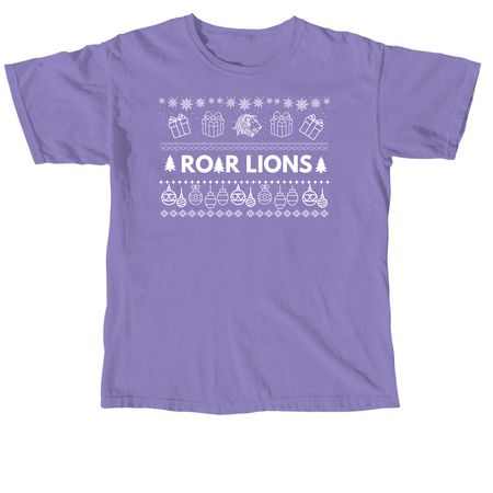 Roar Lions!!, a Violet Comfort Colors Unisex Tee