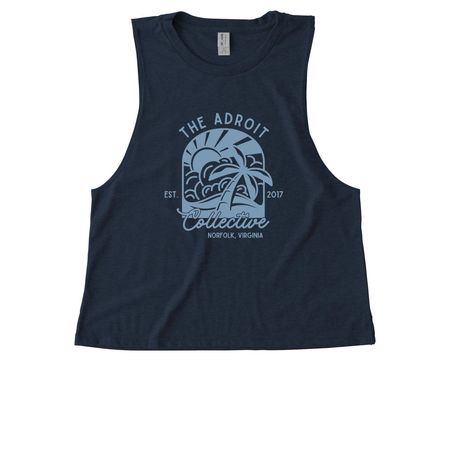 Beachy Keen, a Rebel Blue Allmade Eco Triblend Women?s Muscle Tank