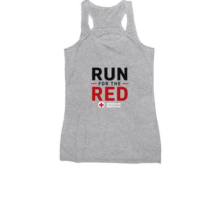 Run for the Red, a Athletic Heather Women's Racerback