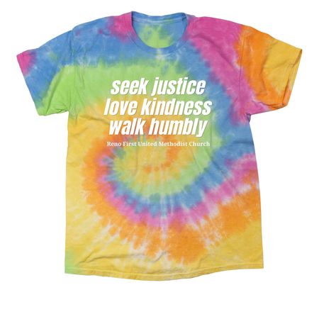 Micah 6:8 Tie Dye, a Eternity Classic Tie Dye Tee