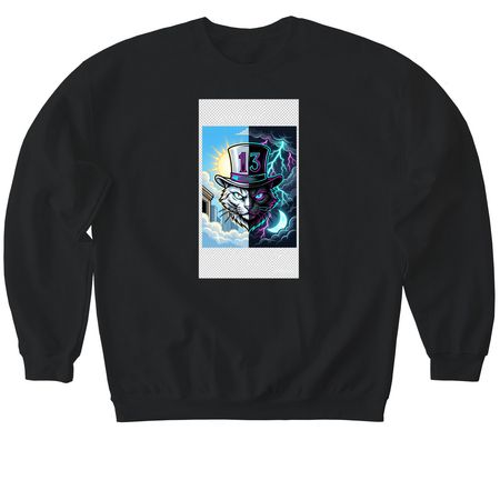THE MOOD, a Black Softstyle Crewneck Sweatshirt