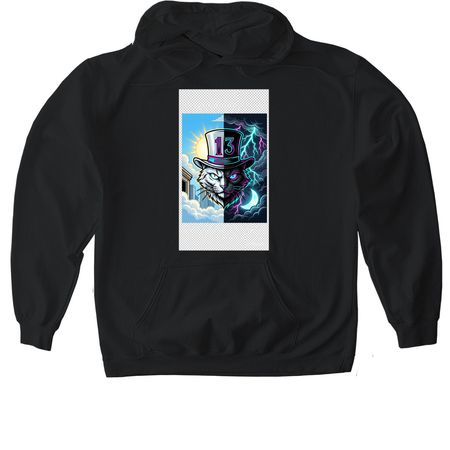 THE MOOD, a Black Gildan Softstyle Pullover Hoodie