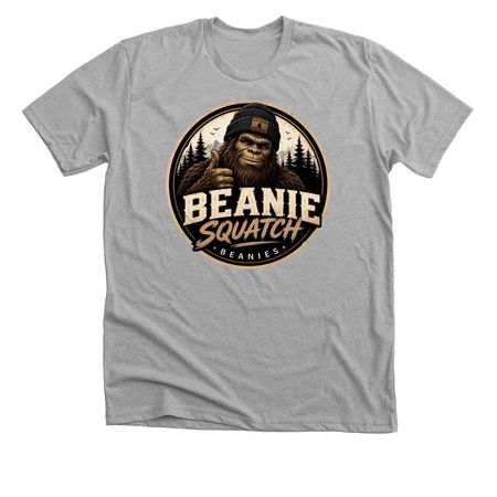 Beanie Squatch&nbsp;, a Athletic Heather Premium Unisex Tee