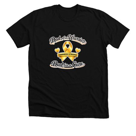 Dad of a Warrior&nbsp;, a Solid Black Blend Premium Unisex Tee