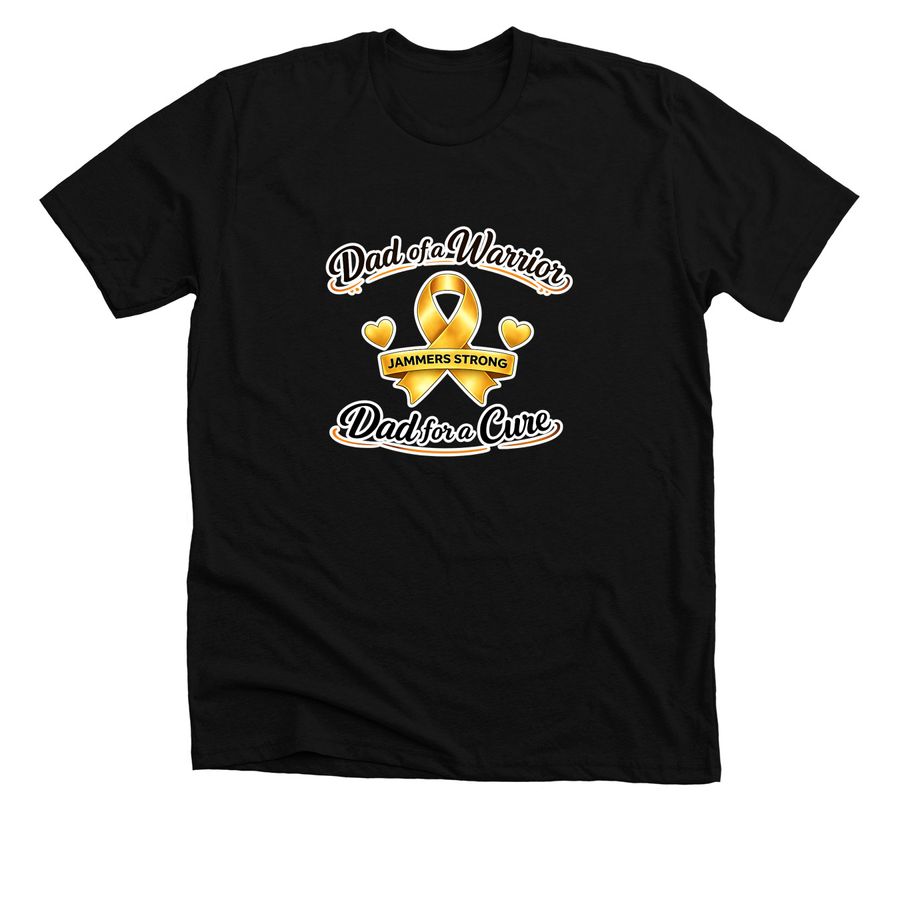 Dad of a Warrior&nbsp;, a Solid Black Blend Premium Unisex Tee