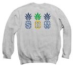 School of Hospitality Management Merch, a Sport Grey Crewneck Sweatshirt (back-view)