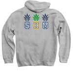 School of Hospitality Management Merch, a Sport Grey Pullover Hoodie (back-view)