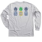 School of Hospitality Management Merch, a Sport Grey Classic Long Sleeve Tee (back-view)