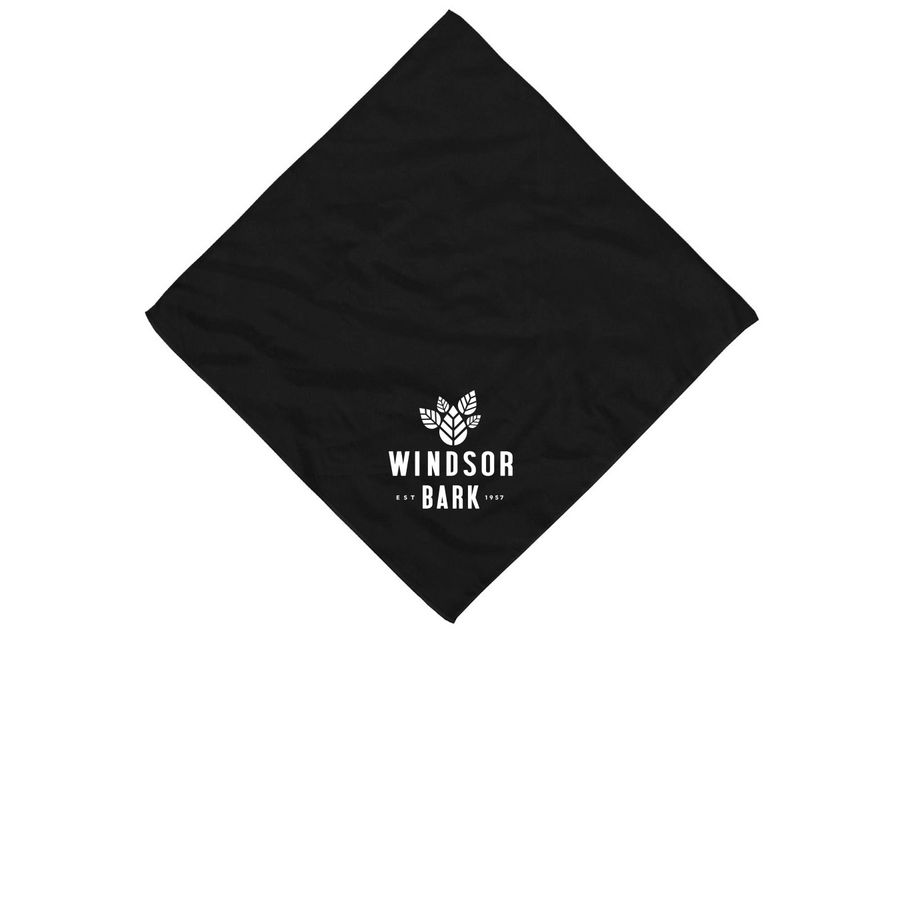 The "Good Neighbor" WPNA Dog Bandana, a Black Cotton Bandana