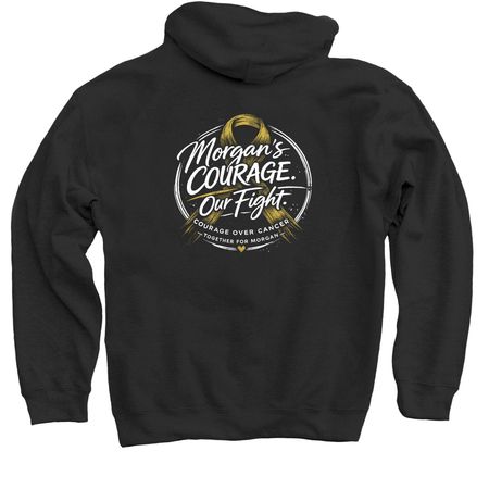 Morgan's Courage, a Black Pullover Hoodie