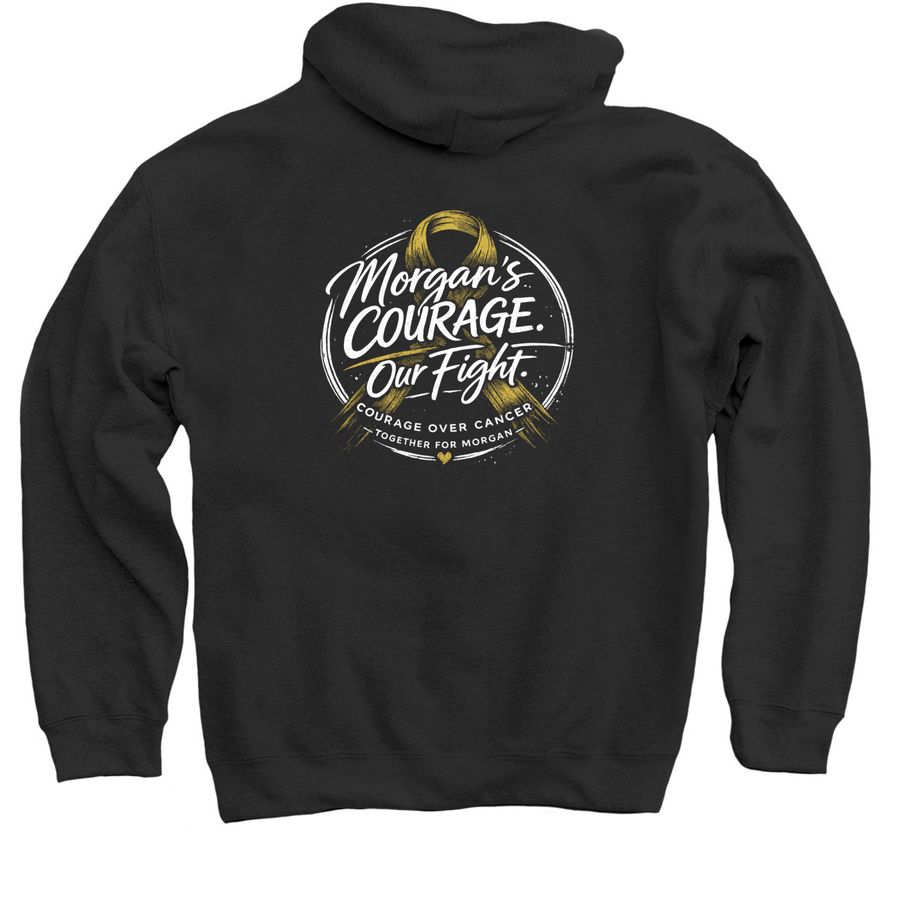 Morgan's Courage, a Black Pullover Hoodie