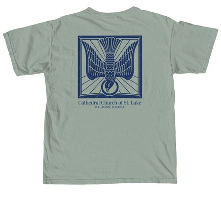 Descending Dove, a Bay Comfort Colors Unisex Tee (back-view)