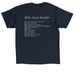 OLD NOT MATURE, a Navy Classic Unisex Tee (back-view)