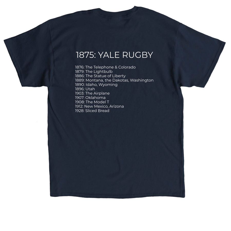 OLD NOT MATURE, a Navy Classic Unisex Tee (back-view)