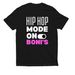 Boni's Hip Hop 'Hip Hop Mode On' Apparel, a Deep Black Allmade Eco Triblend Unisex Tee