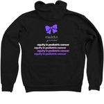 Madelyn James Equity & Access, a Black Zip Up Hoodie (back-view)