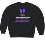 Madelyn James Equity & Access, a Black Softstyle Crewneck Sweatshirt (back-view)