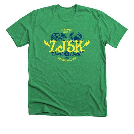 ZJ5K 2023 t-shirts, longsleeves and hoodies, a Heather Kelly Premium Unisex Tee