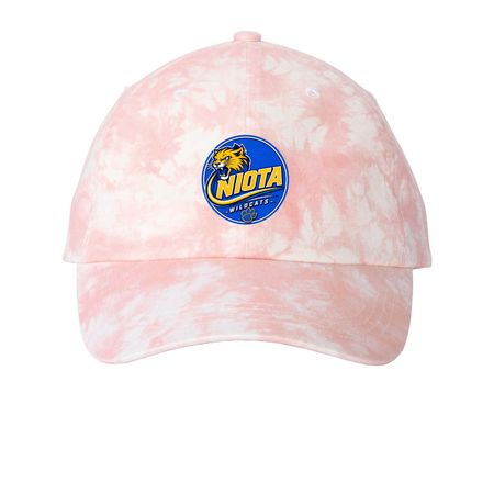 Niota Hats, a Light Pink Printed Tie Dye Baseball Hat