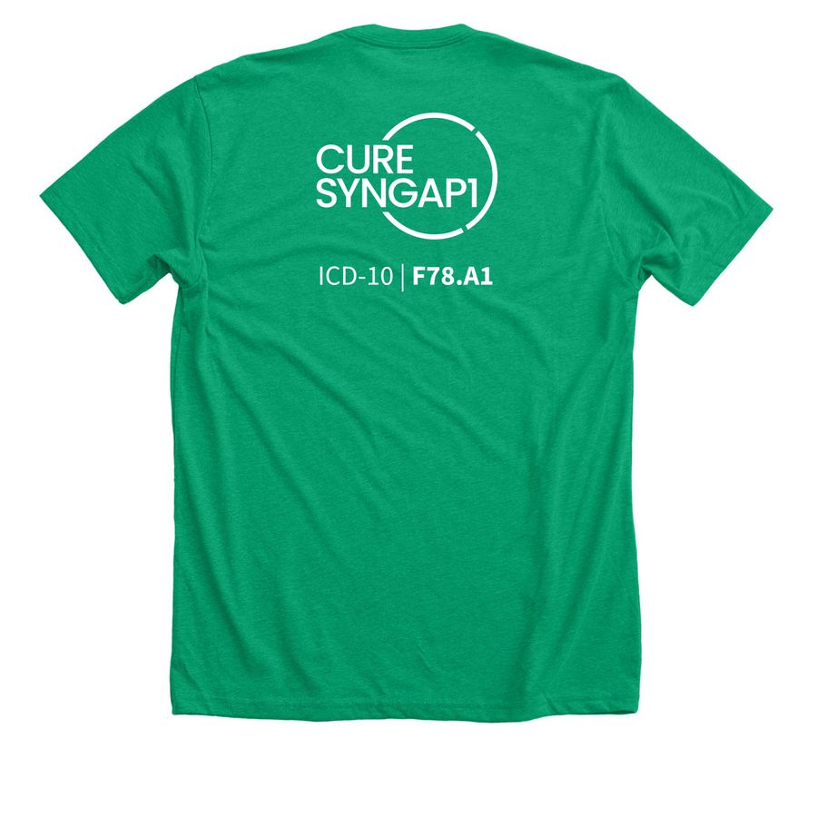Syngap Warrior, a Heather Kelly Premium Unisex Tee (back-view)