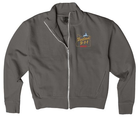 Womens 911 Stag, a Pepper Comfort Colors Women's Zip Up Jacket
