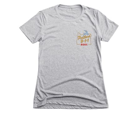 Womens 911 Stag, a Dark Heather Grey Women's Slim Fit Tee