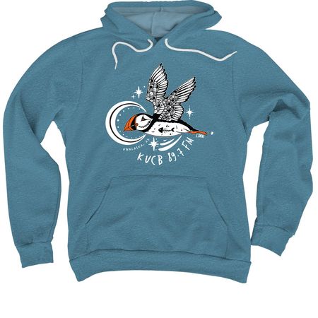 2025 Puffin Design By Lydia Dirks, a Heather Deep Teal Premium Pullover Hoodie
