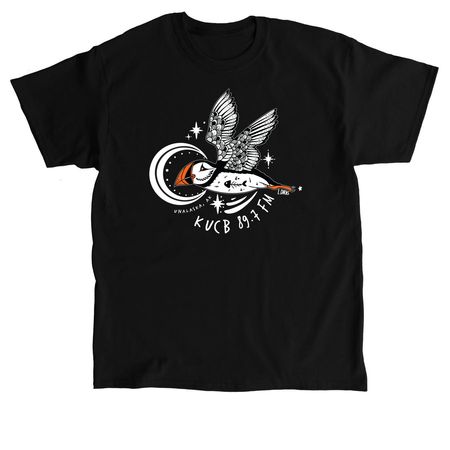 2025 Puffin Design By Lydia Dirks, a Black Classic Unisex Tee