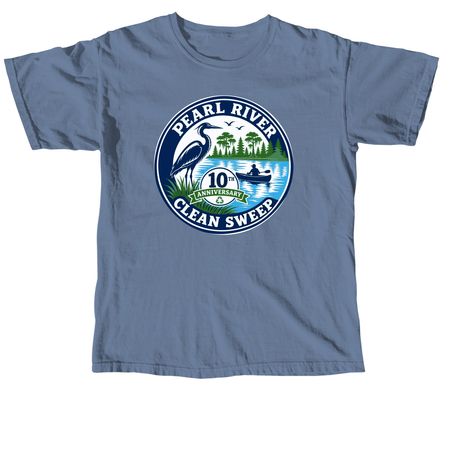Special 10th Anniversary Clean Sweep T-shirts, a Blue Jean Comfort Colors Unisex Tee