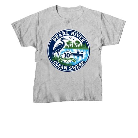Special 10th Anniversary Clean Sweep T-shirts, a Sport Grey Youth Unisex Tee