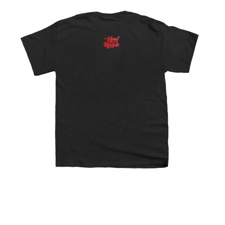 Hmedals Graphic Tee/Hoodie, a Black Youth Unisex Tee (back-view)
