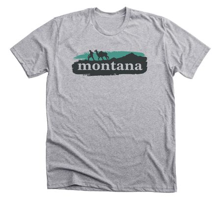 Swan Peak Llama, a Athletic Heather Premium Unisex Tee