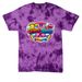 More Than Pink Walk, a Purple Crystal Tie Dye Tee