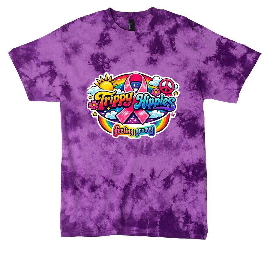 More Than Pink Walk, a Purple Crystal Tie Dye Tee