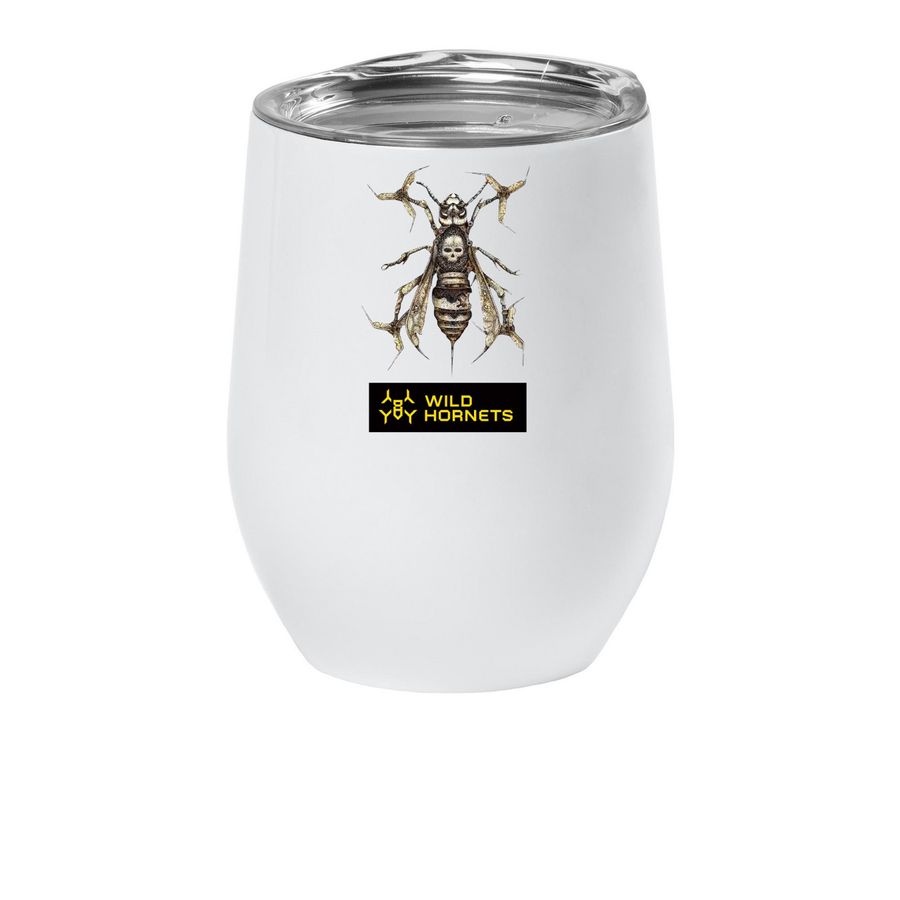 Wild Hornets Queen's Reserve Wine Goblet, a White Insulated Wine Cup