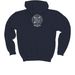 Youth Sweatshirts (Dark), a Navy Youth Pullover Hoodie (back-view)