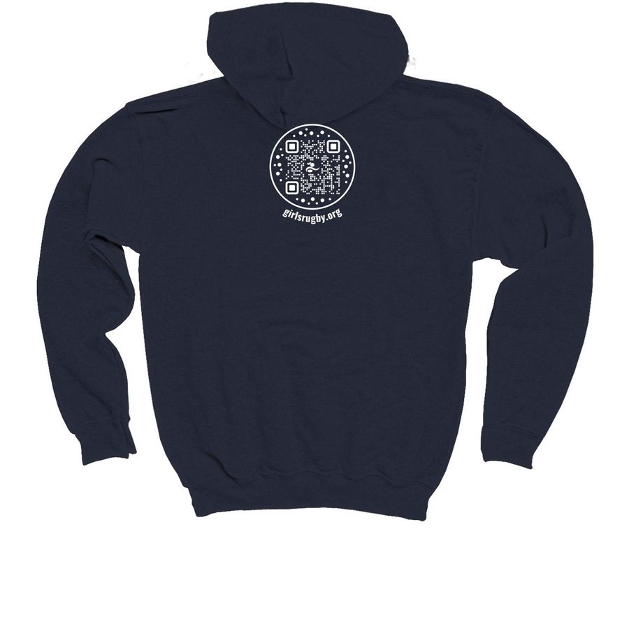 Youth Sweatshirts (Dark), a Navy Youth Pullover Hoodie (back-view)