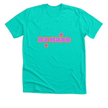 Dj Haze, a Heather Sea Green Premium Unisex Tee