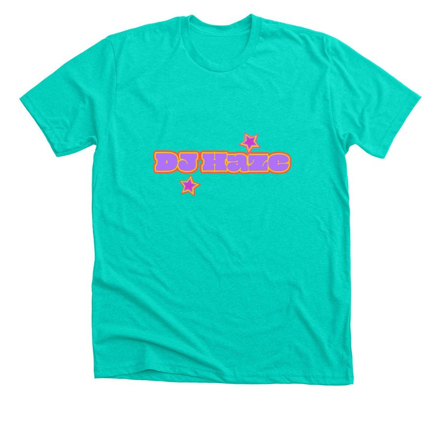 Dj Haze, a Heather Sea Green Premium Unisex Tee