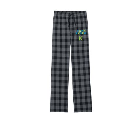Camp Kesem Pants, a Grey/ Black Buffalo Check Flannel Pajama Pant